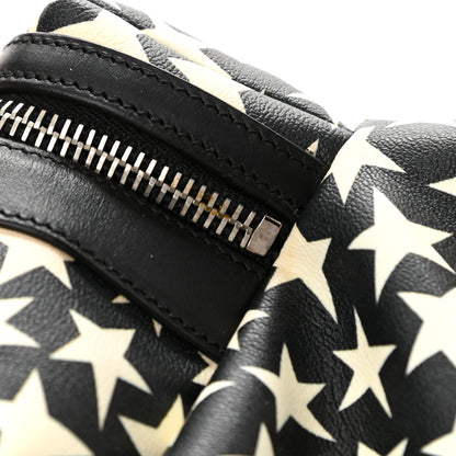 Saint Laurent Calfskin Star Print Hunting Backpack Black White 11 of 11