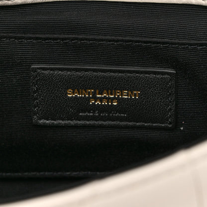 Saint Laurent Lambskin Patchwork Monogram Small Jamie White 7 of 13