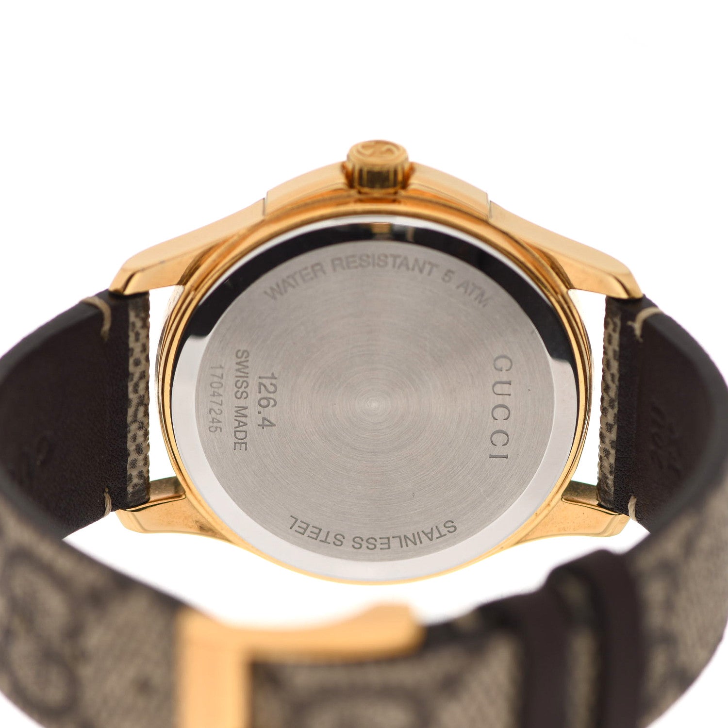 Gucci Stainless Steel Canvas 38mm G-Timeless GG Supreme Par Amour Quartz Watch 4 of 4