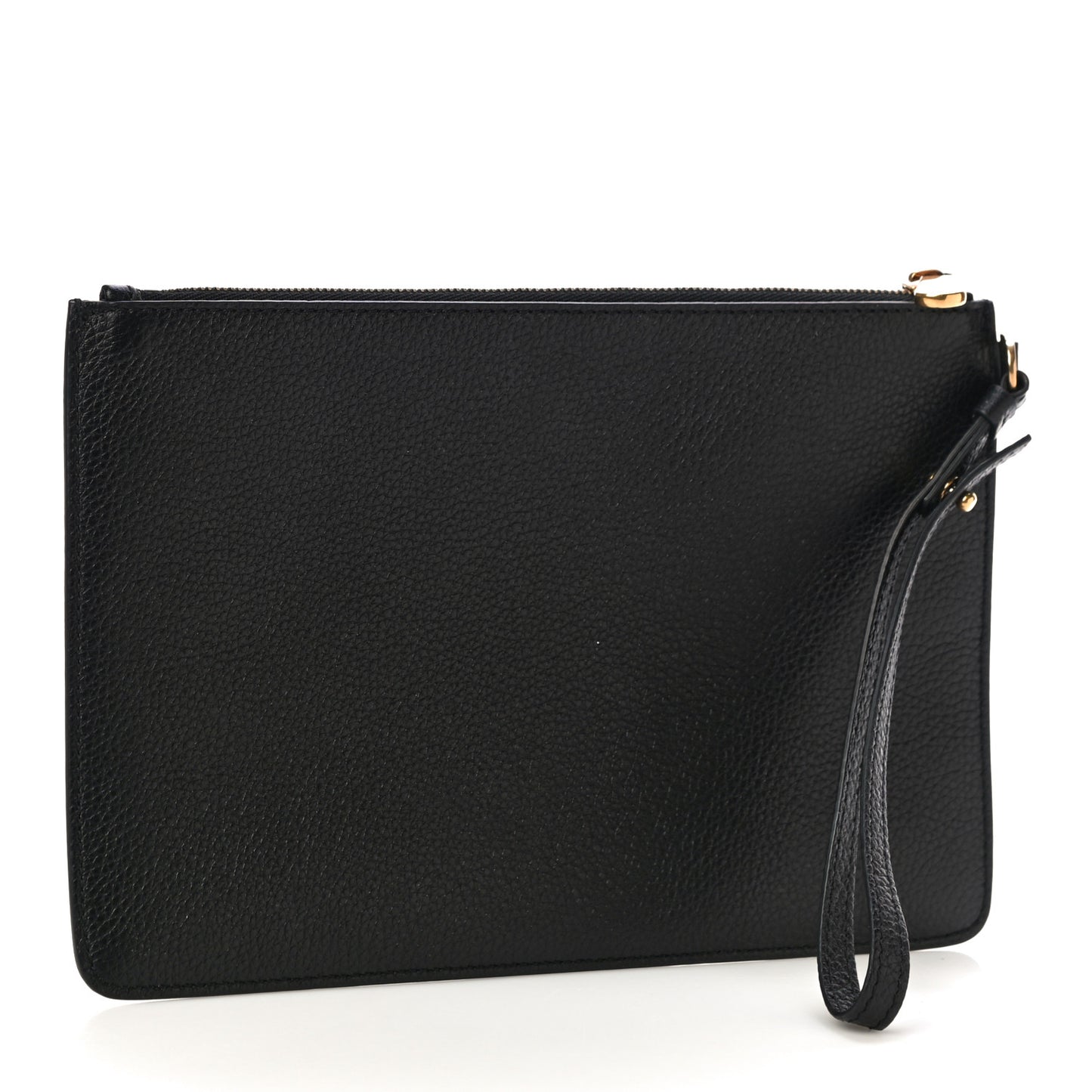 Calfskin Wristlet Clutch Black