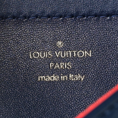 Louis Vuitton Lambskin Embossed Monogram LV Garden Pochette Coussin Navy 6 of 9