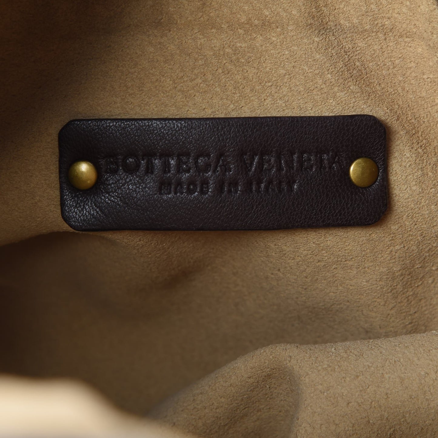 Nappa Intrecciato Shoulder Bag Ebano