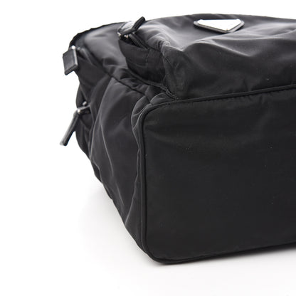 Prada Tessuto Nylon Saffiano Tote Backpack Black 8 of 10