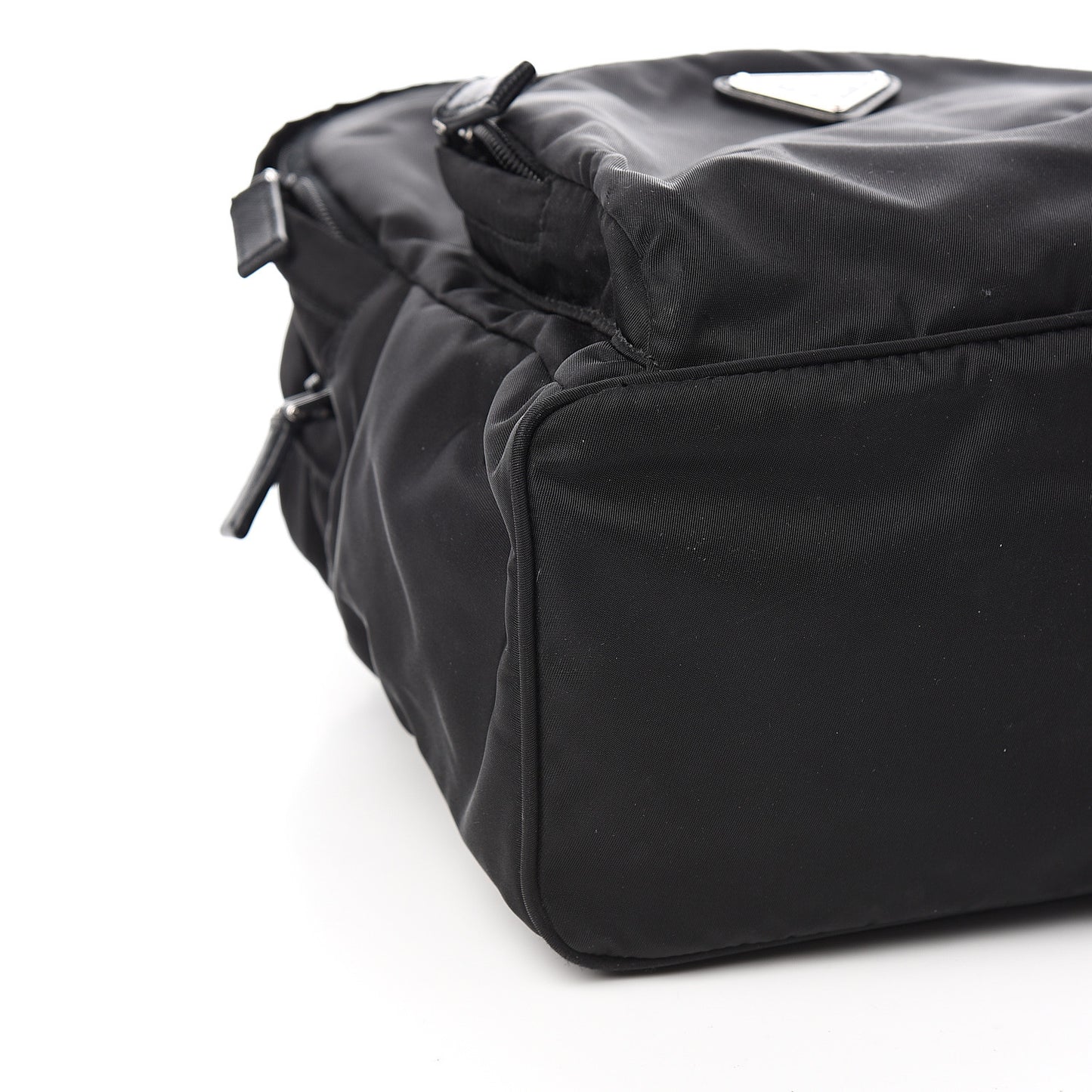 Tessuto Nylon Saffiano Tote Backpack Black
