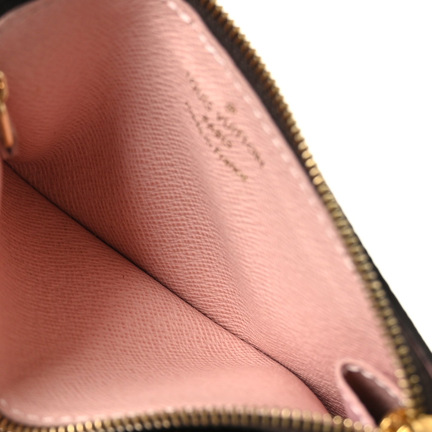 Damier Ebene Recto Verso Card Holder Rose Ballerine