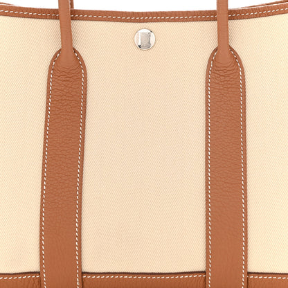 Hermes Toile Negonda Garden Party 30 TPM Tote Gold 8 of 11