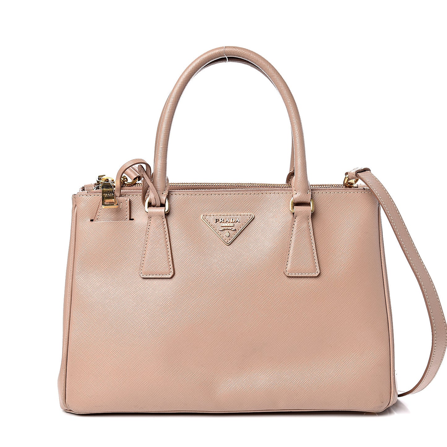 Saffiano Small Galleria Double Zip Tote Cammeo