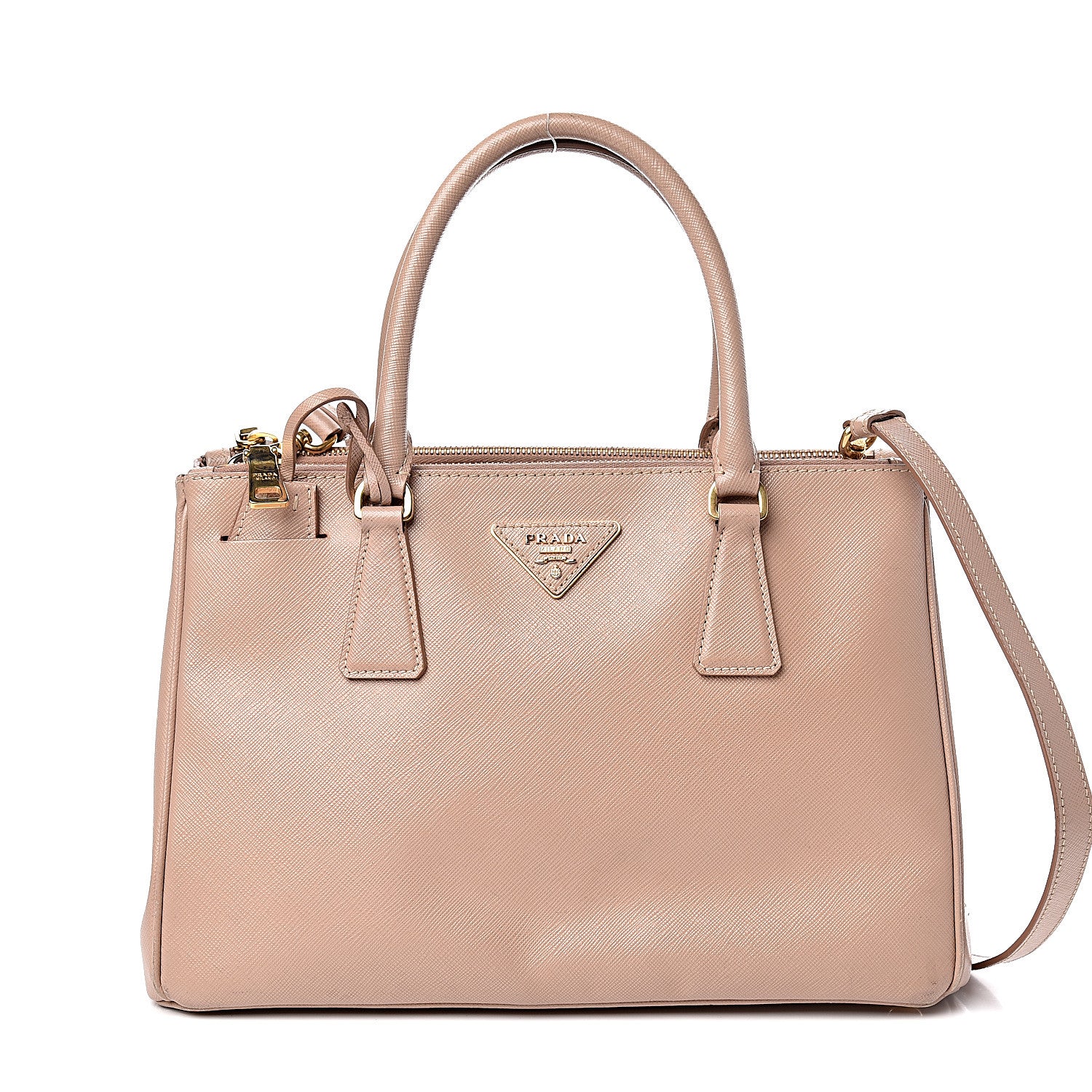 Prada Saffiano Small Galleria Double Zip Tote Cammeo 1 of 13