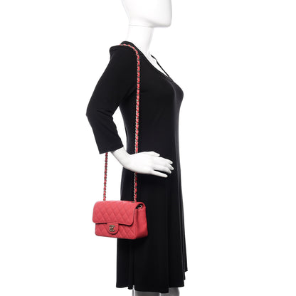 Chanel Caviar Quilted Mini Rectangular Flap Dark Pink 1 of 11