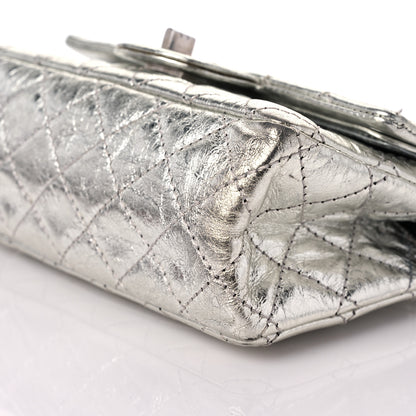Chanel Metallic Aged Calfskin Quilted 2.55 Reissue 224 Flap Silver 9 of 12