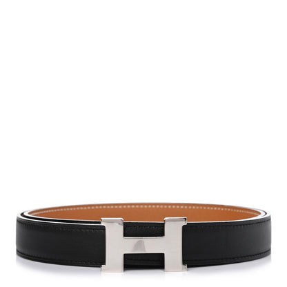 Hermes Swift Epsom 24mm Mini Constance H Belt 85 Black Gold 1 of 4
