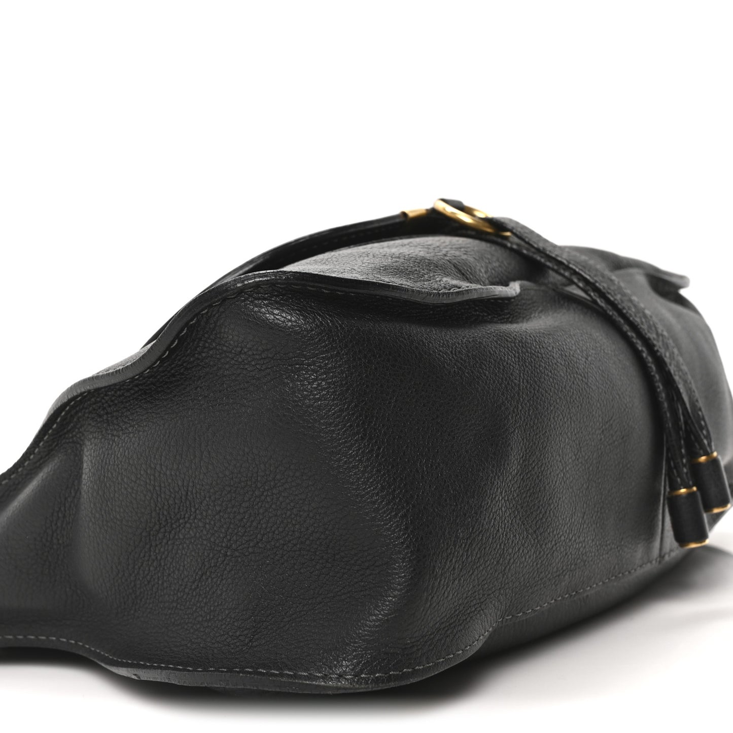 Calfskin Medium Marcie Satchel Black