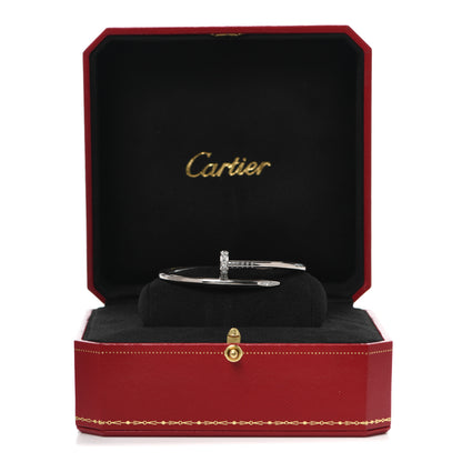 Cartier 18K White Gold Diamond Juste Un Clou Bracelet 16 6 of 6