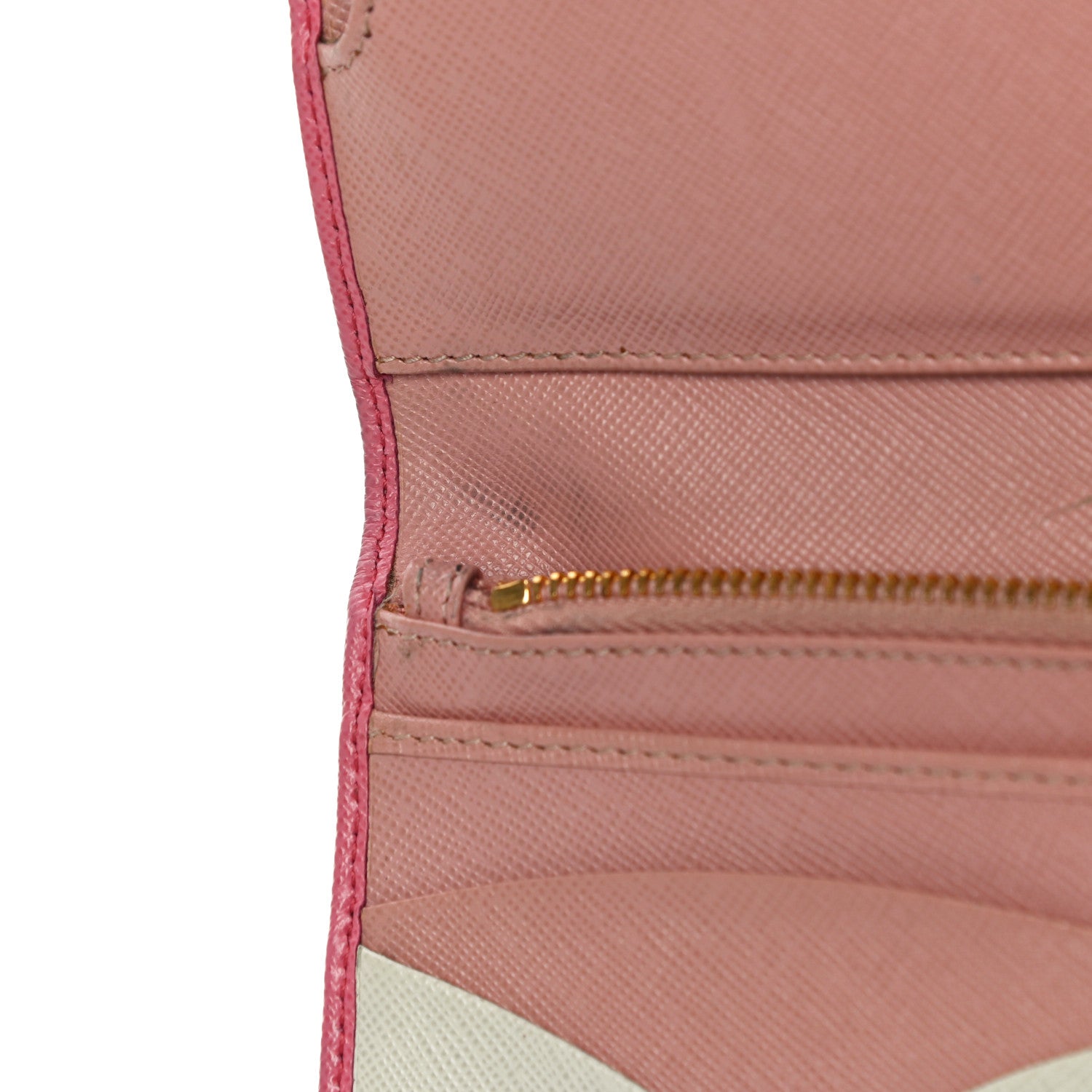 Prada Saffiano Colour Metal Wallet Petalo Peonia 15 of 22
