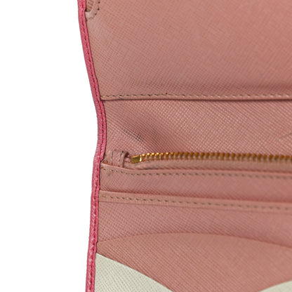 Prada Saffiano Colour Metal Wallet Petalo Peonia 15 of 22