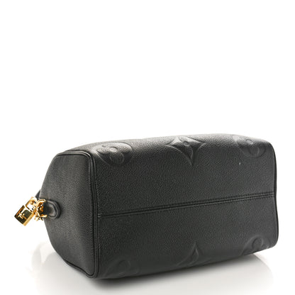 Louis Vuitton Empreinte Monogram Giant Speedy Bandouliere 25 Black 4 of 9