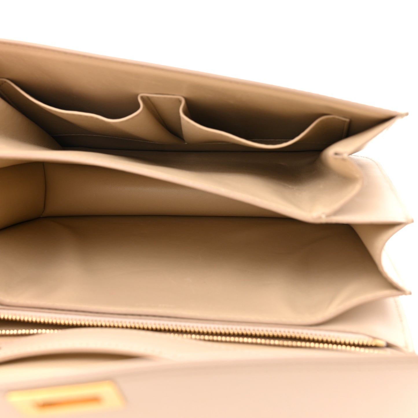 Box Calfskin Medium Classic Box Bag Linen