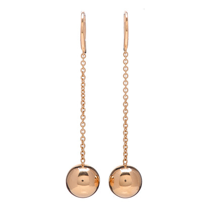 Tiffany 18K Yellow Gold 10mm HardWear Ball Hook Drop Earrings 1 of 5