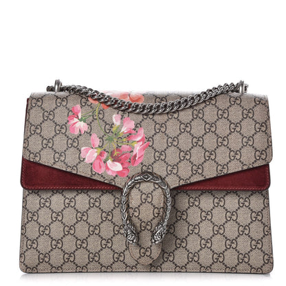 Gucci GG Supreme Monogram Blooms Medium Dionysus Shoulder Bag Beige Multicolor Dry Rose 1 of 8