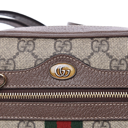 Gucci GG Supreme Monogram Web Mini Ophidia Shoulder Bag Brown 10 of 11