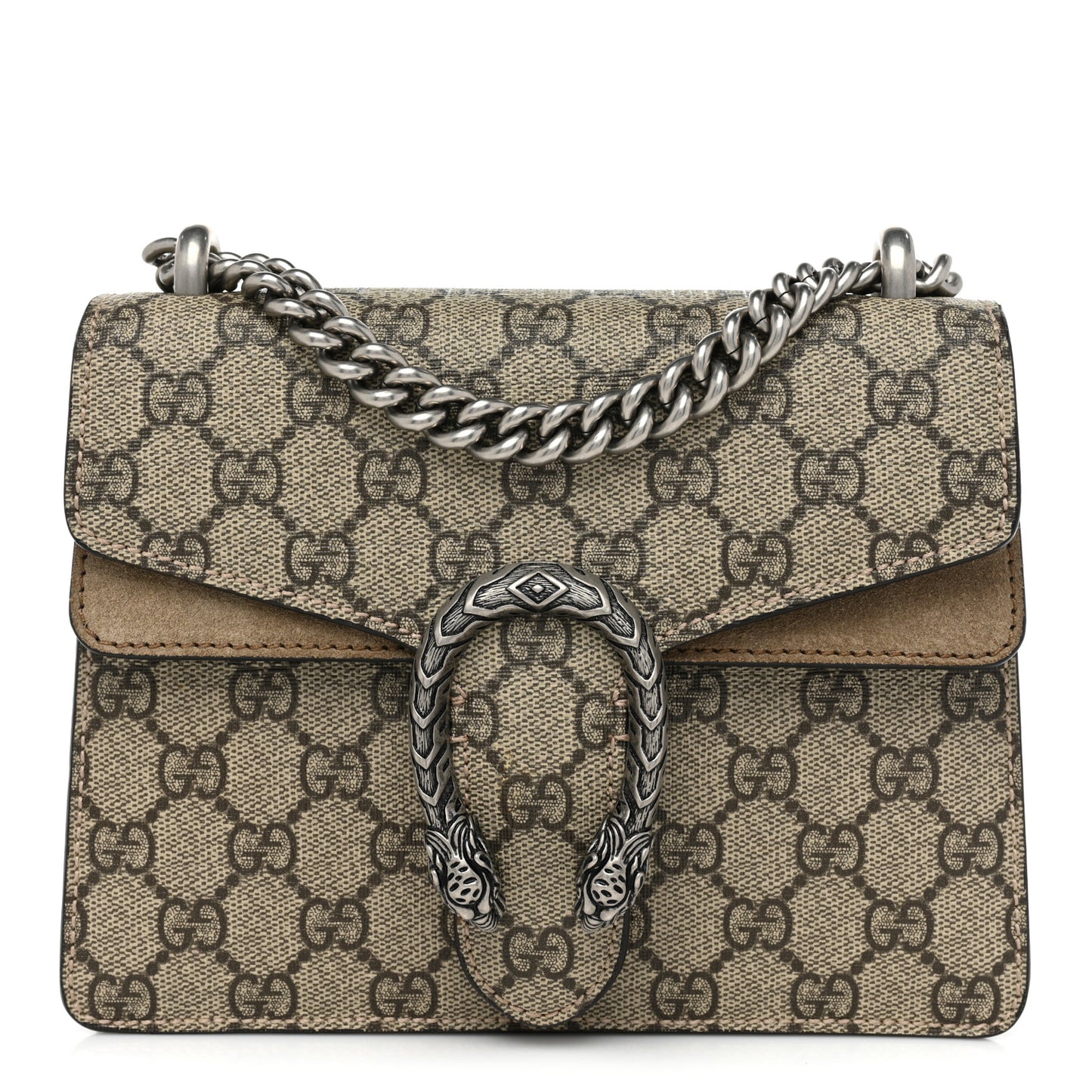 GG Supreme Monogram Mini Dionysus Shoulder Bag Taupe