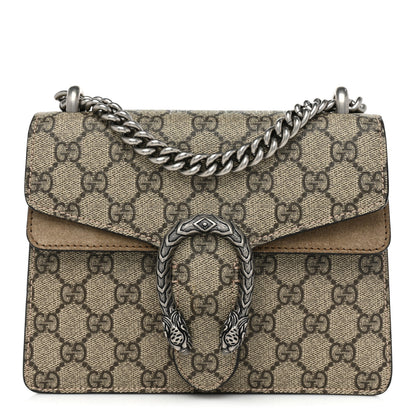 Gucci GG Supreme Monogram Mini Dionysus Shoulder Bag Taupe 1 of 8