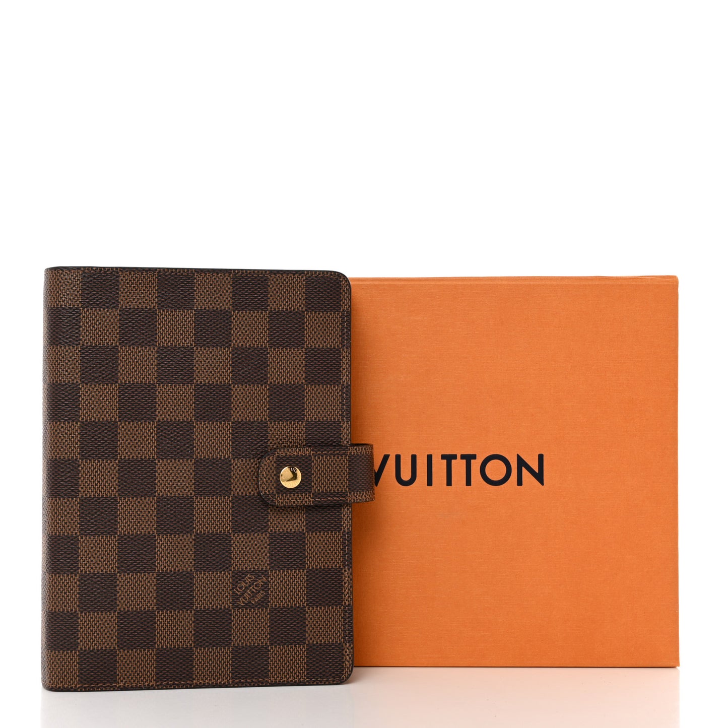 Damier Ebene Medium Ring Agenda Cover