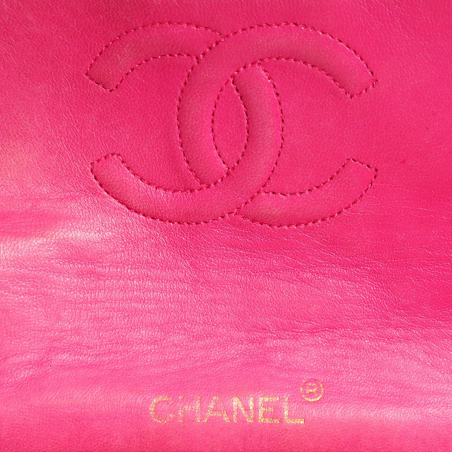 Lambskin Quilted Mini Square Flap Pink