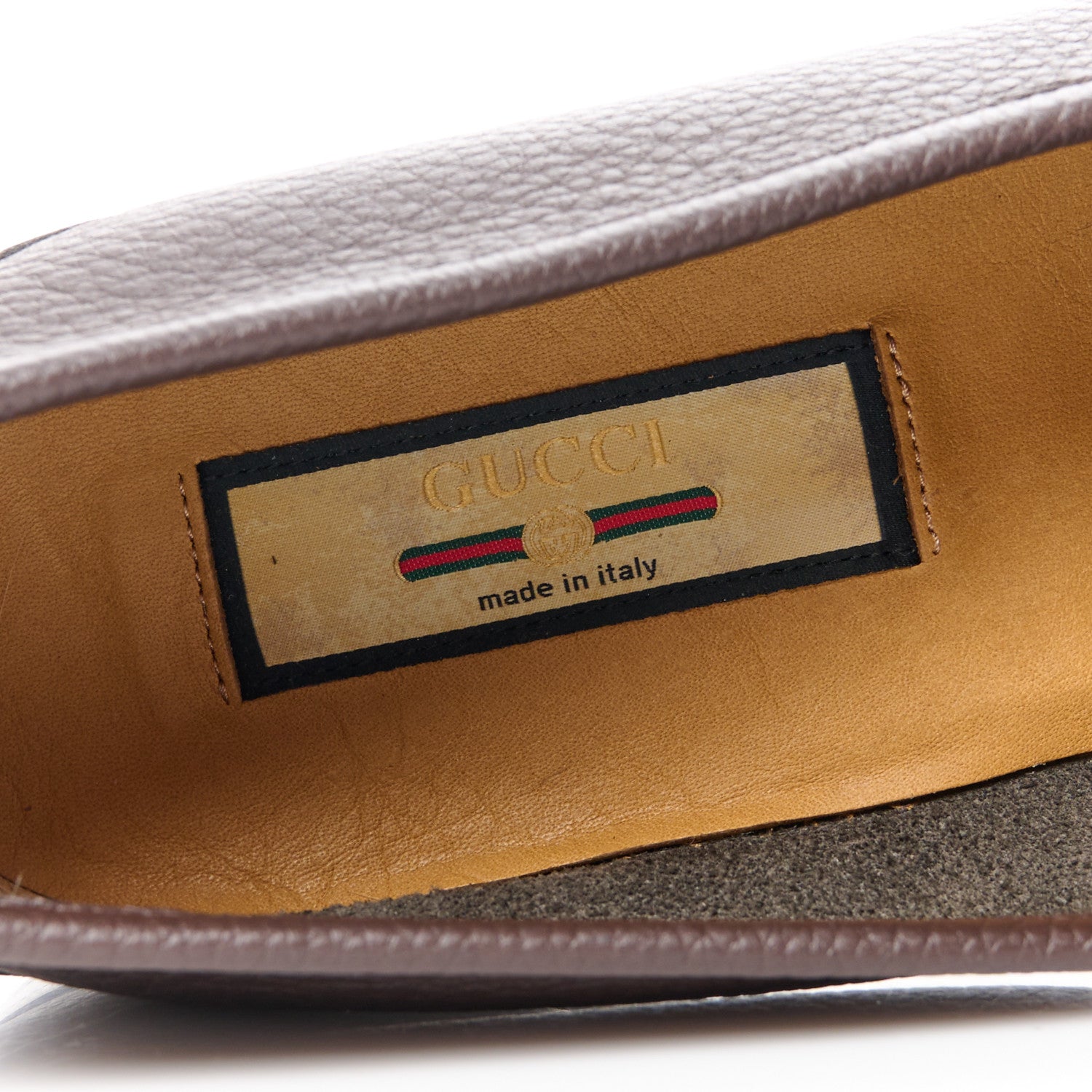 Gucci Havely Kid Web Mens Horsebit Loafers 9.5 Light Brown 7 of 10
