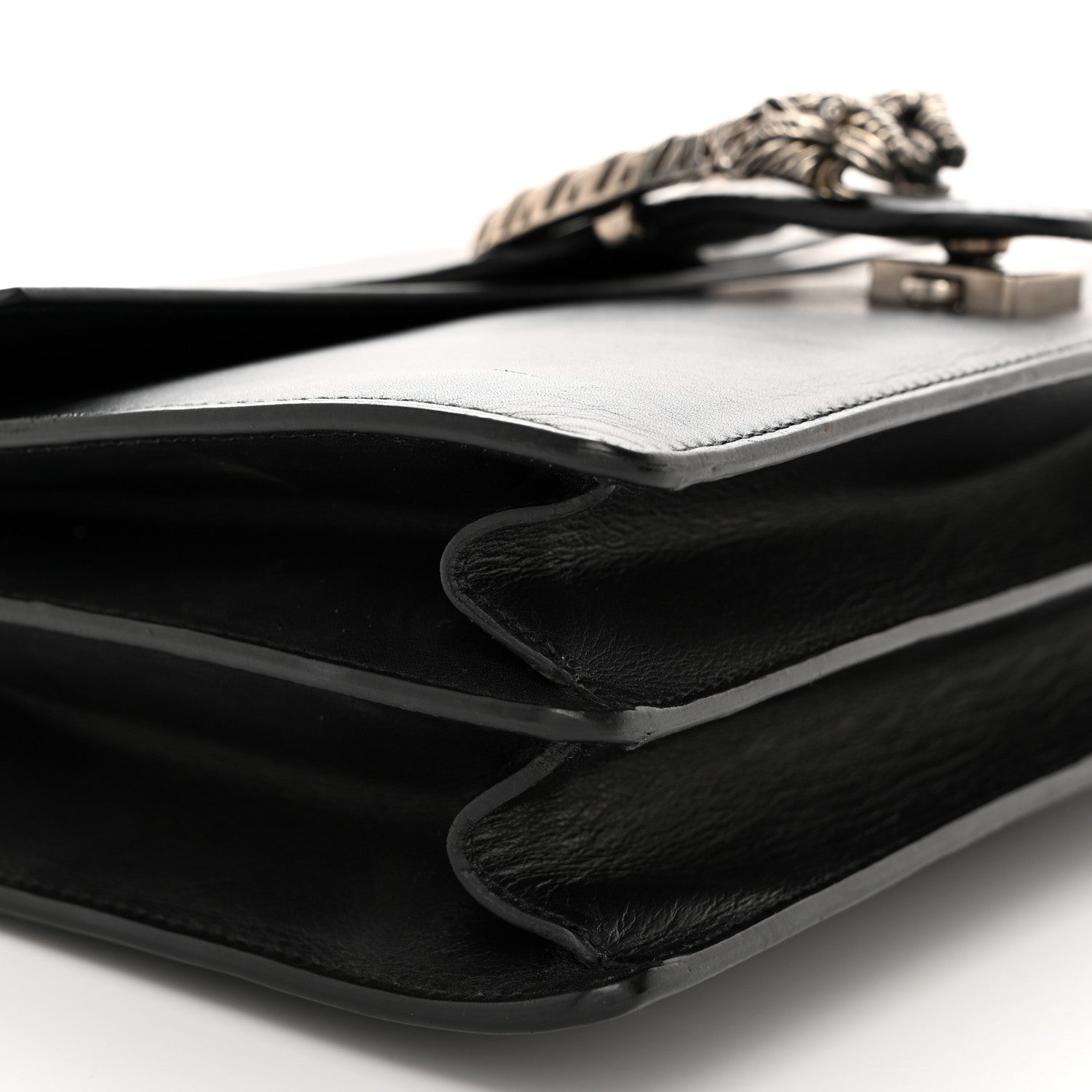 Gucci Calfskin Medium Dionysus Shoulder Bag Black 9 of 10