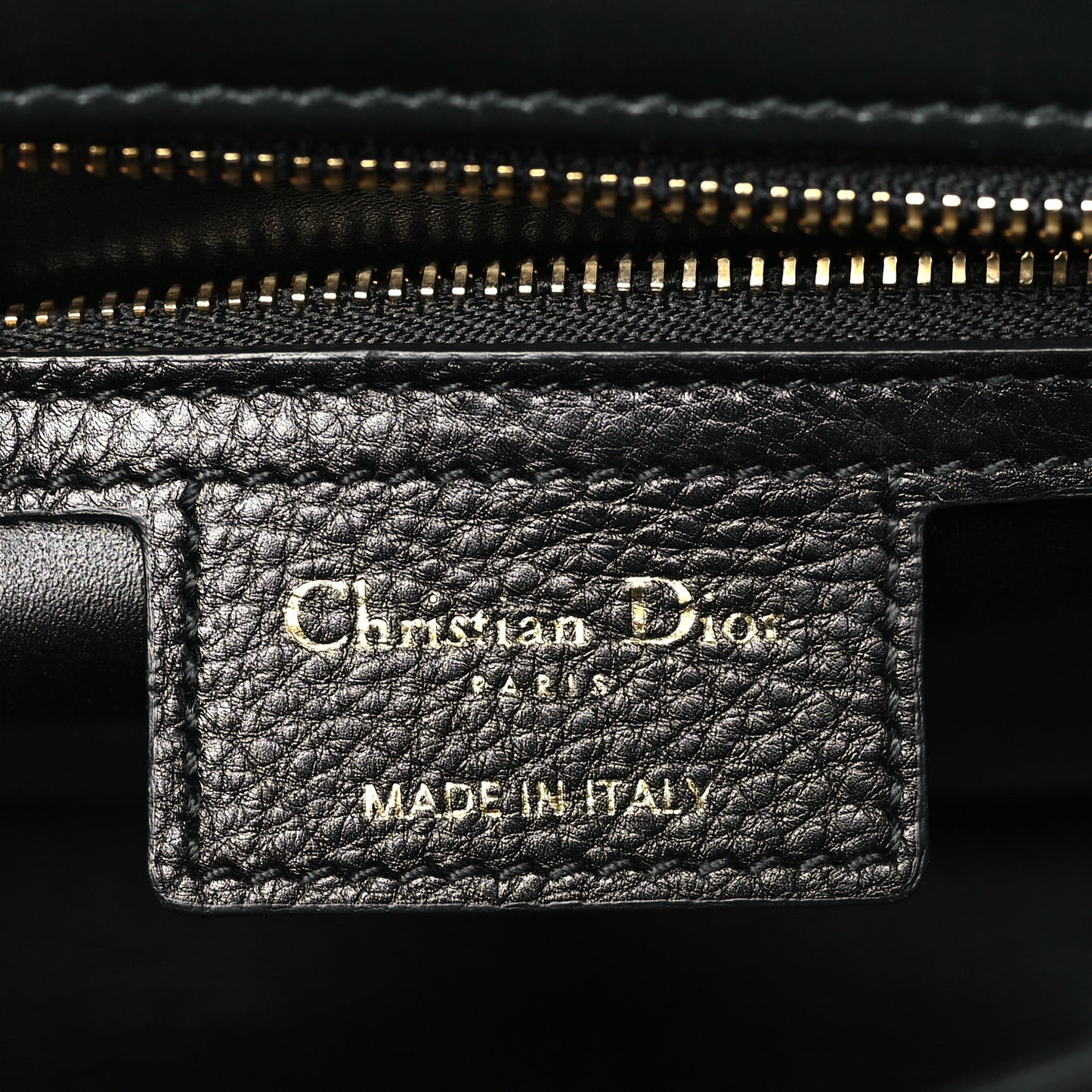 Calfskin Cannage Medium Caro Bag Black