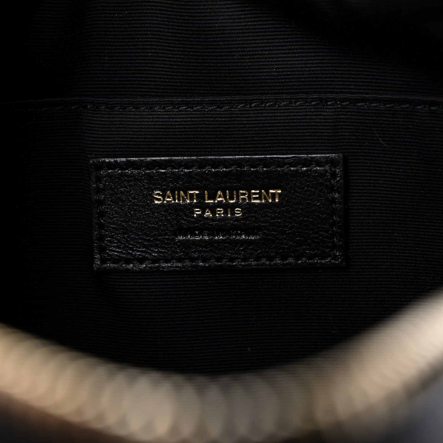 Saint Laurent Tweed Calfskin Monogram Lou Camera Bag Black 7 of 11