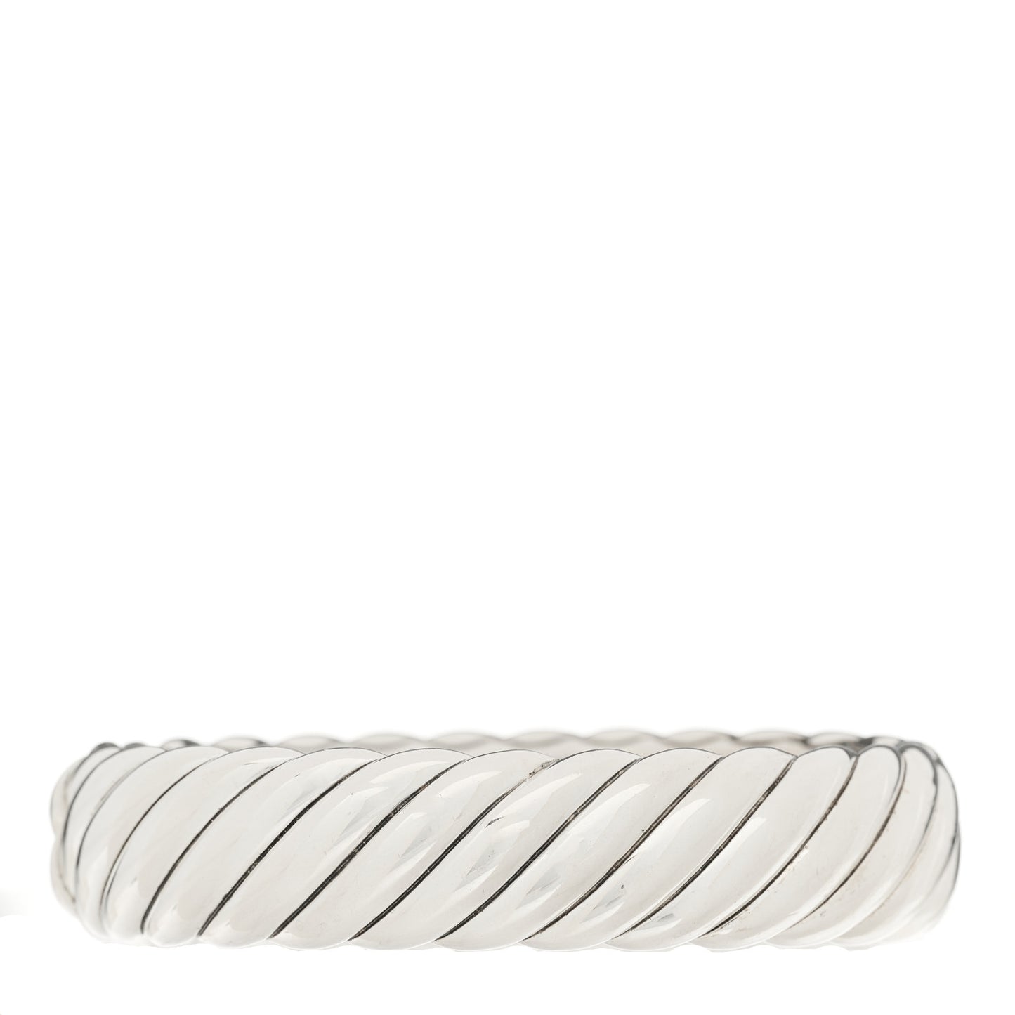 Sterling Silver 17mm Sculpted Cable Bangle Bracelet