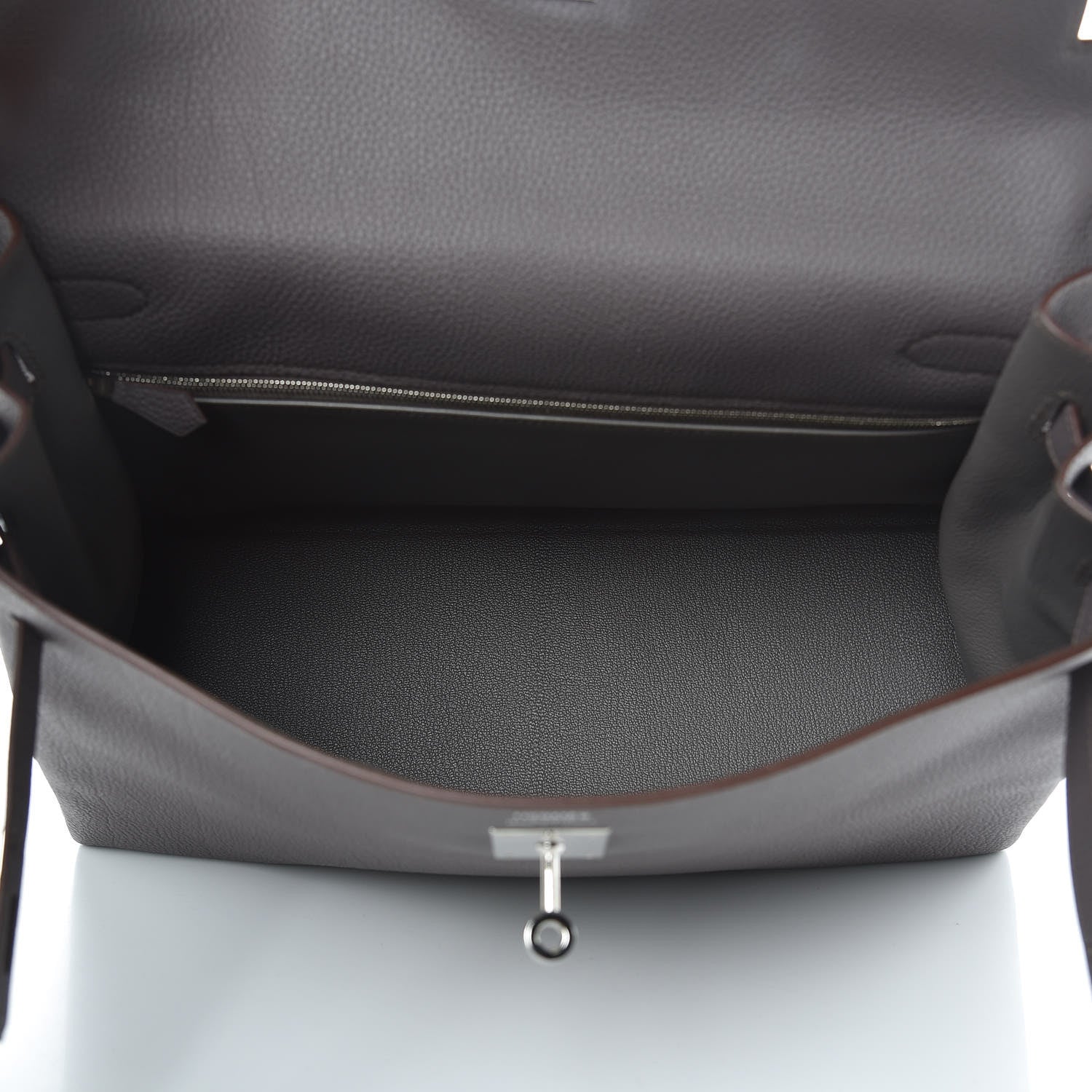 Hermes Togo Kelly Retourne 35 Etain 13 of 35