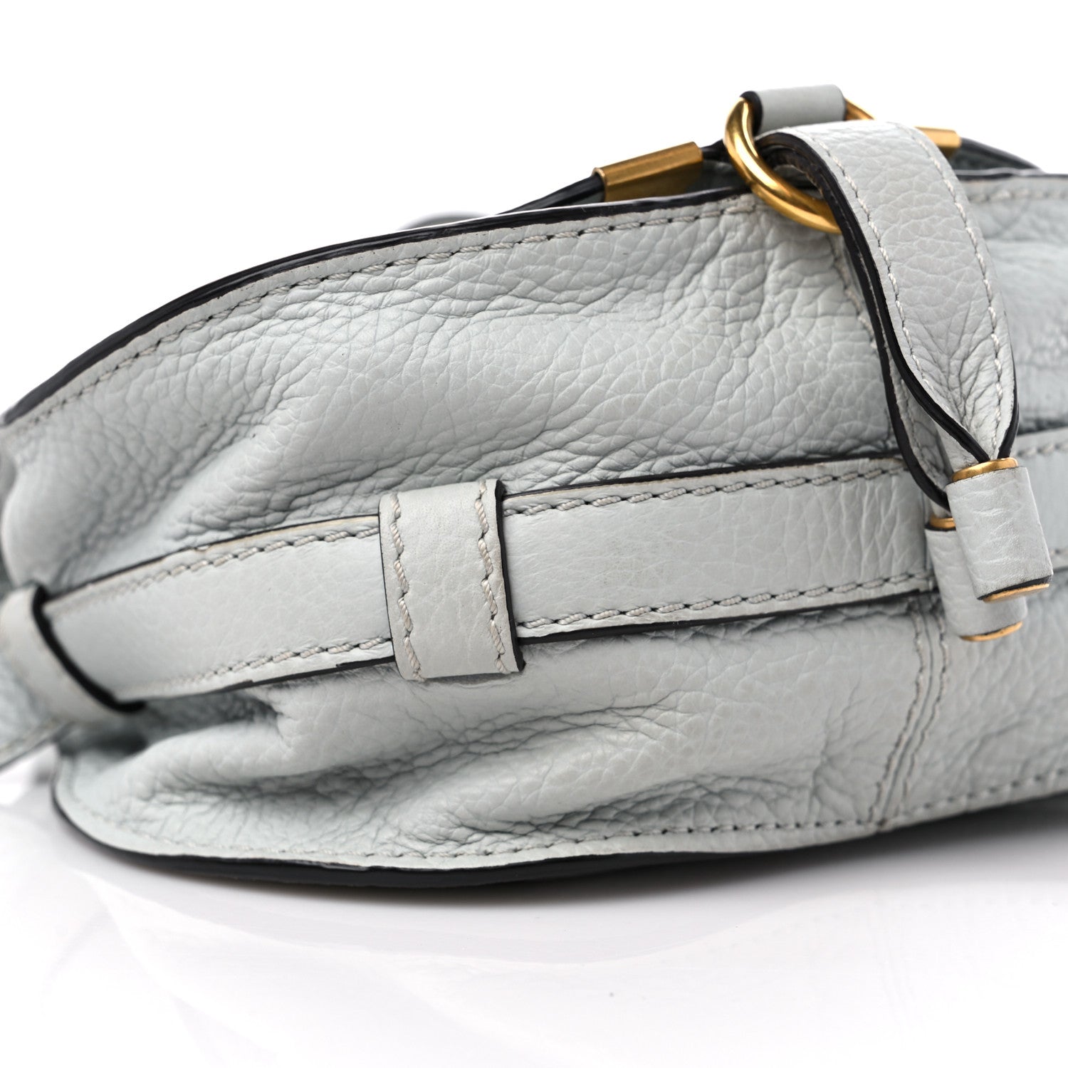 Chloe Calfskin Mini Marcie Round Crossbody Bag Faded Blue 7 of 11