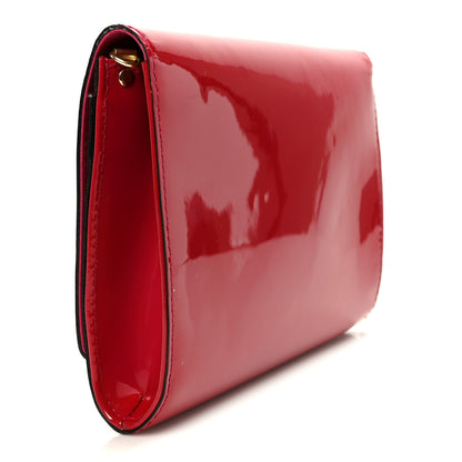 Louis Vuitton Patent Louise Clutch Rose Indien 3 of 8