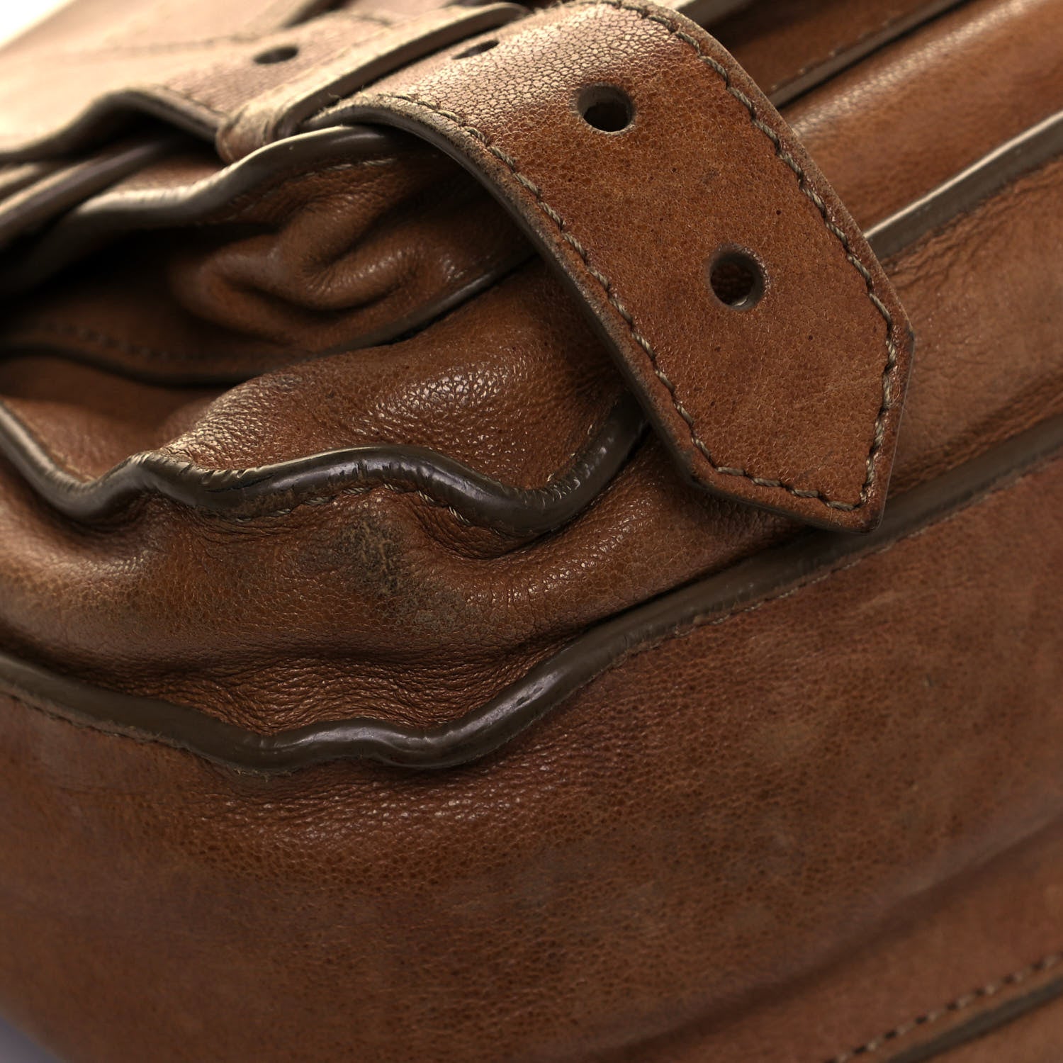 Proenza Schouler Lambskin PS1 Mini Pouch Messenger Bag Saddle 10 of 20