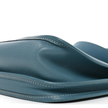 Hermes Taurillon Clemence Evelyne II PM Blue Jean 9 of 9