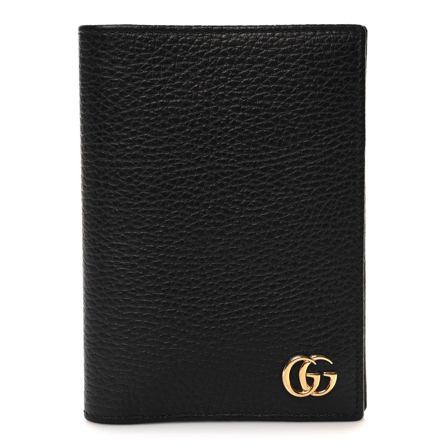 Gucci Calfskin GG Marmont Passport Case Black 1 of 8