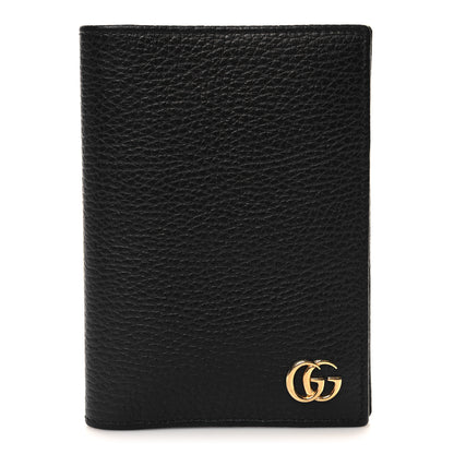 Gucci Calfskin GG Marmont Passport Case Black 1 of 8