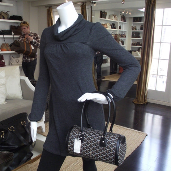 Goyardine Amakios PM Bowler Tote Black