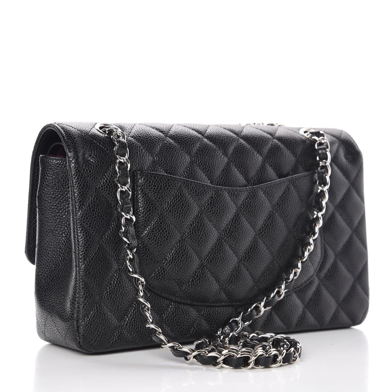 Chanel Caviar Quilted Medium Double Flap Black 3 of 10