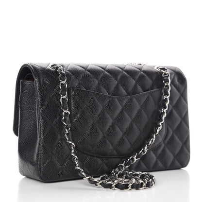 Chanel Caviar Quilted Medium Double Flap Black 3 of 10
