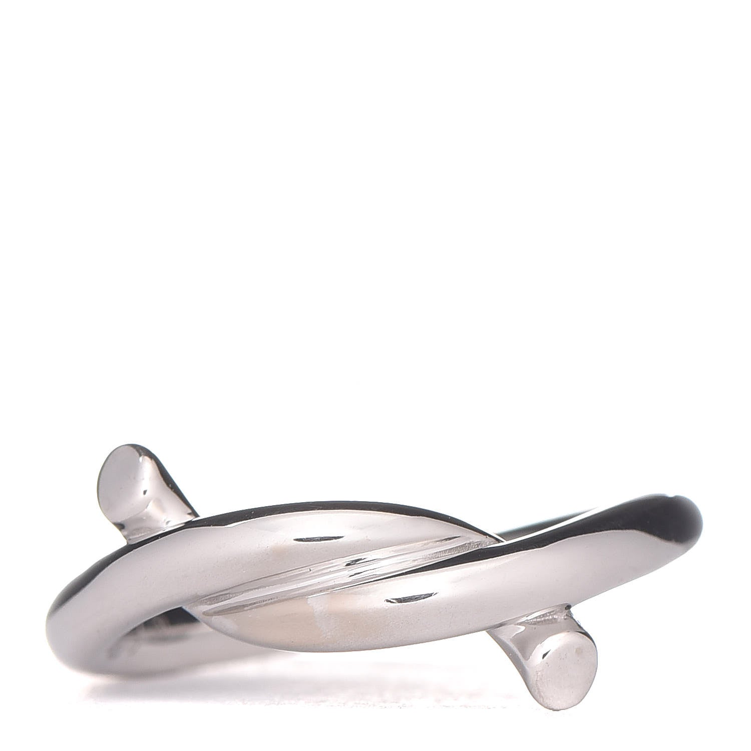 Cartier 18K White Gold Entrelaces Ring 46 3.75 1 of 5