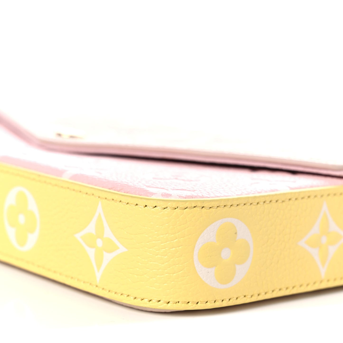 Empreinte Spring in the City Felicie Pochette Chain Wallet Pink Beige Yellow