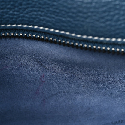 Celine Drummed Calfskin Nano Luggage Petrol 11 of 15