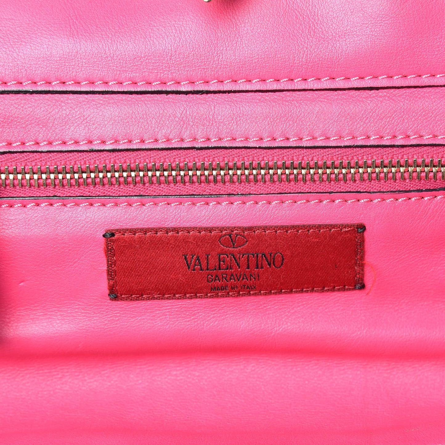 Vitello Small Rockstud Tote Pop Fuxia