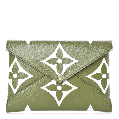Louis Vuitton Monogram Giant Large Kirigami Pochette Kaki 1 of 7