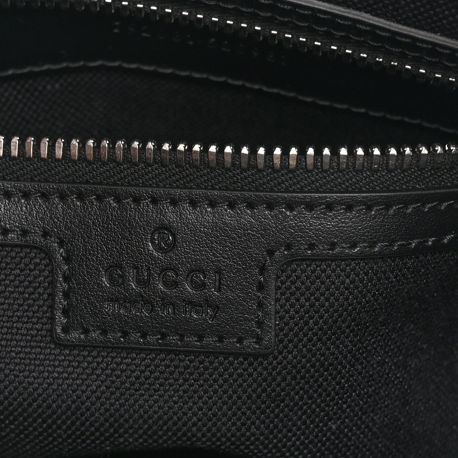 Gucci GG Supreme Monogram Web Small Flat Messenger Bag Black Grey 6 of 11