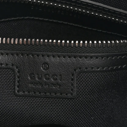 Gucci GG Supreme Monogram Web Small Flat Messenger Bag Black Grey 6 of 11